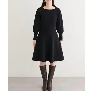 natural couture ako 전후 2WAY 미니 원피스 블랙