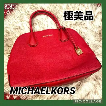 컨디션 최상 MICHAEL KORS 빨간색 핸드백