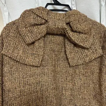 드로즈앤이엣 백리본 코트 브라운