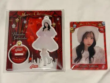 사쿠라바 하루카 아크릴 스탠드 트레이딩 카드 크리스마스 라보세