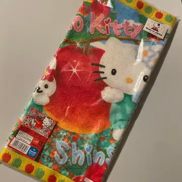 헬로키티 키티 신슈 사과 손수건 타월 헤이세이 레트로