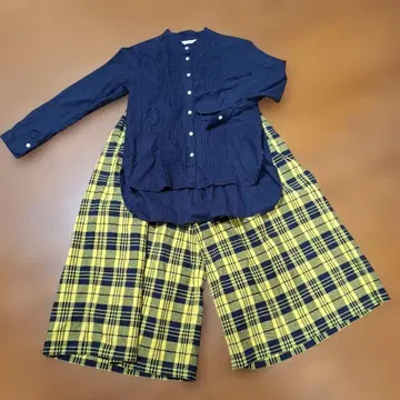 Sunny Clouds 긴팔 셔츠, 큐롯 세트