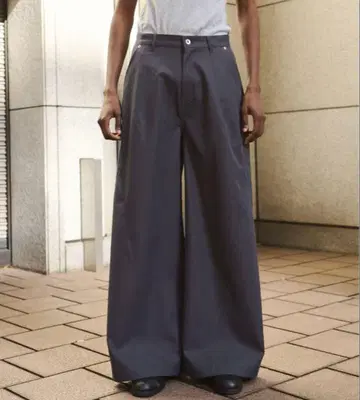 CamphorWood 슈퍼 와이드 배기 폴리에스테르 슬랙스 M 사이즈