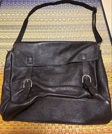 ONLY PREMIO 가죽 숄더백 다크 브라운