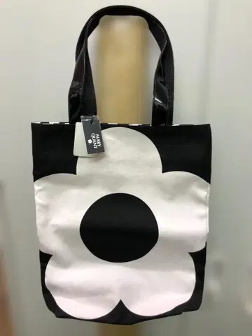 컨디션 최상 MARY QUANT 마리콴트 플라워 무늬 토트백 택 포함
