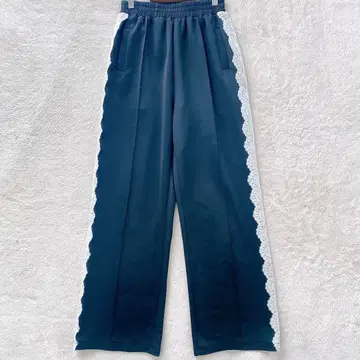 [ ISOOK ] 아이스 사이드 레이스 라인 팬츠 저지 블랙 Free