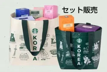 한국 스타벅스 리유저블 백 에코 그린 2개 세트