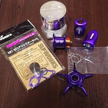 SLP 웍스 베이트 릴용 부품 퍼플