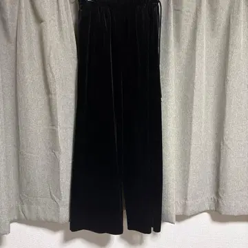 [ 미사용 ] Ballsey 매트 벨로아 와이드 팬츠