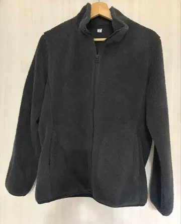 유니클로 여성용 플러피 플리스 풀 지퍼 자켓