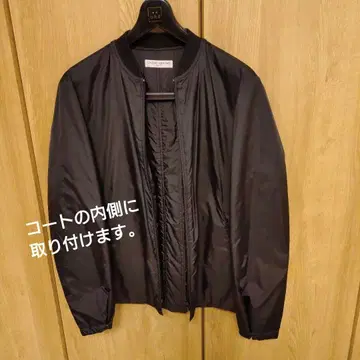 얼룩 있음 유나이티드 애로우즈 블랙 블루종 코트 세트