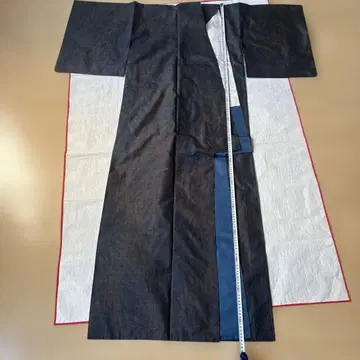 미착용 새상품 오시마 명주 네이비 나염