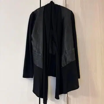 HAMMONTON COLLECTION 이소재 가죽 자켓 블랙 L