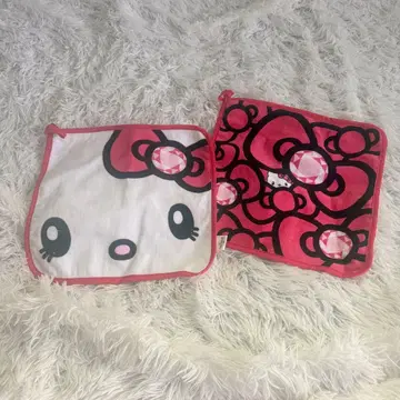 미사용 헬로키티 타월 2개 세트 유니버셜 스튜디오 재팬