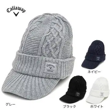 캘러웨이 ( CALLAWAY ) 골프 챙 달린 니트 캡 그레이