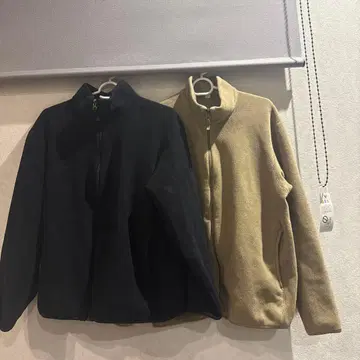 UNIQLO 플리스 자켓 M 사이즈 블랙 베이지