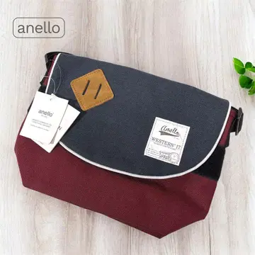 anello 아네로 숄더백 네이비/와인