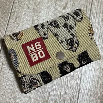 핸드메이드 고블랑 직조 강아지 패턴 미니 지갑 달마시안