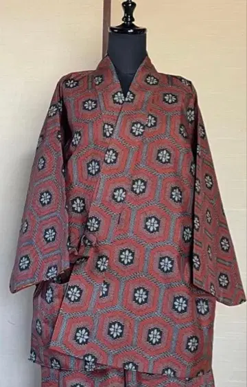 기모노 리메이크 옷감 무라야마 오시마 상의 작업복 반텐 안감 포함