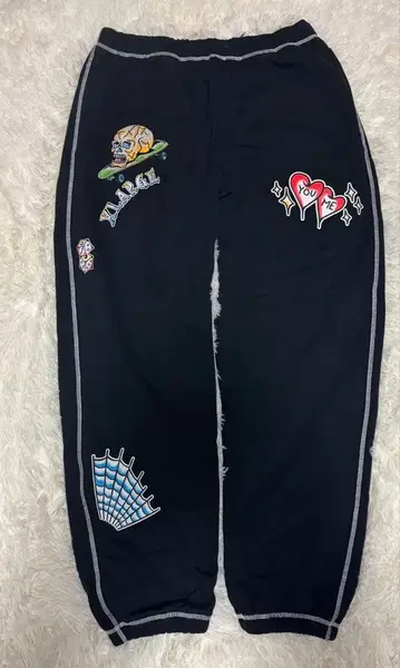 XLARGE 블랙 스웨트 팬츠 XL