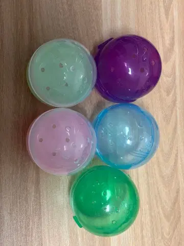 컬러풀 캡슐 토이 5개 세트