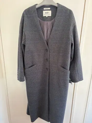 니코앤드 롱 코트 노카라