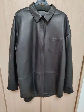 신년 세일 새상품 블랙 가죽 셔츠 자켓