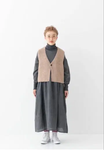 프릿 1/2.8 부클 3G 천축 편직 원 버튼 베스트 17800엔