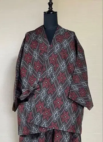 기모노 리메이크 옷감 무라야마 오시마 상의 사모에 반텐 안감 포함