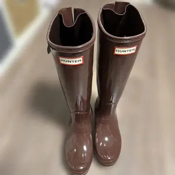 HUNTER 브라운 장화