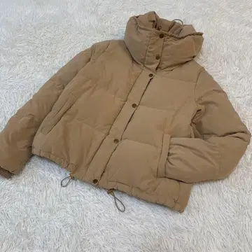 gress 베이지 숏 기장 다운 자켓 MA