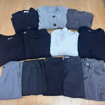 여성용 의류 묶음 판매 돌려입기 코디 12점 깔끔 가을/겨울