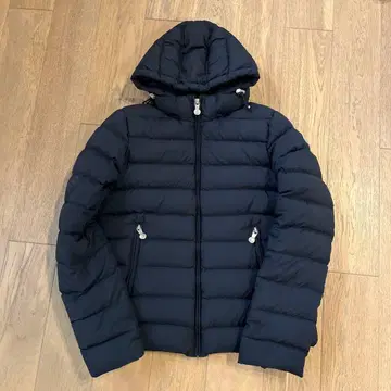 PYRENEX 후드 부착 다운 자켓 38 네이비