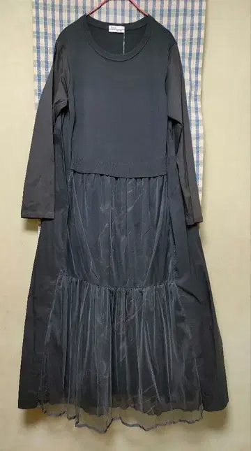 [ 새상품 ] LASUD 액티브 긴팔 롱 원피스