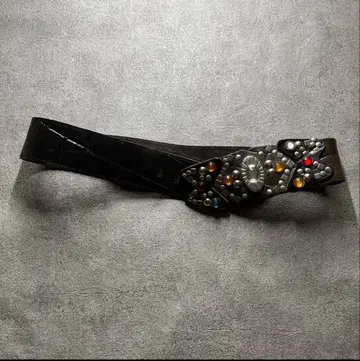 00s y2k 벨트 천연 가죽 스터드 맥브링 그런지 archive