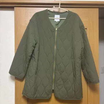 LEPSIM 퀼팅 자켓 (카키 L)