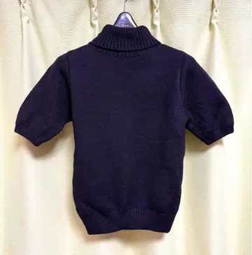 셰리에 sheller 터틀넥 반팔 니트