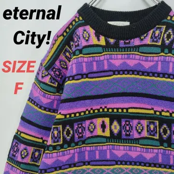 eternal City! 빈티지 스웨터 올 패턴 남성용