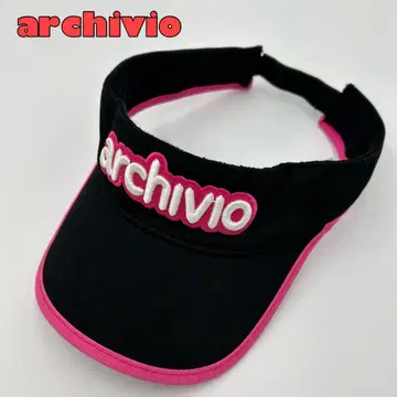 [ archivio/아르치비오 ] 바이저 캡 코튼 골프 자수 로고