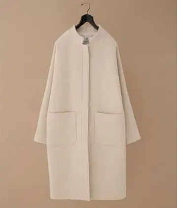 나노 유니버스 울 코트 오버코트 노카라 코트 M 사이즈 상당