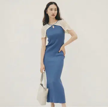 RANDEBOO 케이프 니트 드레스