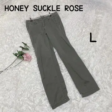 허니서클 로즈 치노 팬츠 [ L ] 카키 캐주얼 코튼 하의