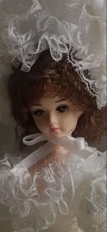 레이스 드레스의 클래식 인형