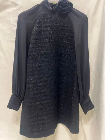 ZARA 긴팔 블랙 원피스 졸업식 포멀