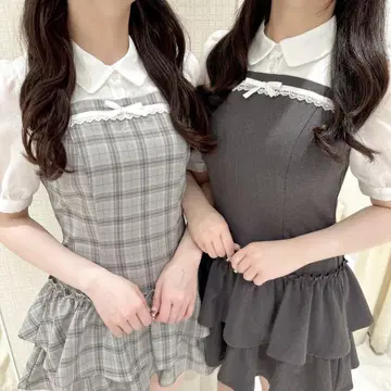 evelyn 도킹 티어드 OP 원피스