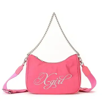 X-girl 숄더백 핑크