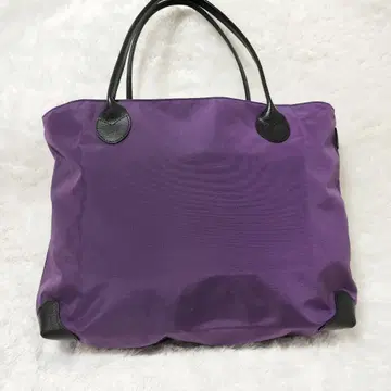 [ 희귀/양 택 ] 에르베샤 펠리에 토트백 가죽 핸들 나일론 보라색