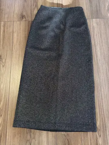 플라스테 라메 저지 내로우 스커트 그레이 L