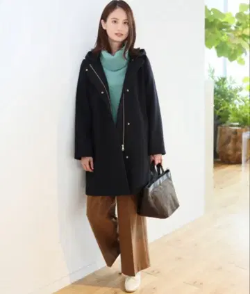 GLOBAL WORK 후드 부착 네이비 M 사이즈