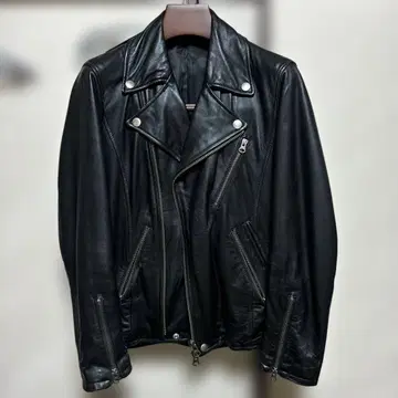 라이더 자켓 블랙 더블 M 사이즈